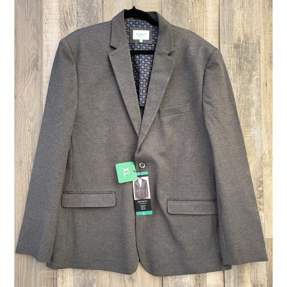 Infinity LinearFlex Men's Blazer Sport Coat Size XL Brown Stretch NEW